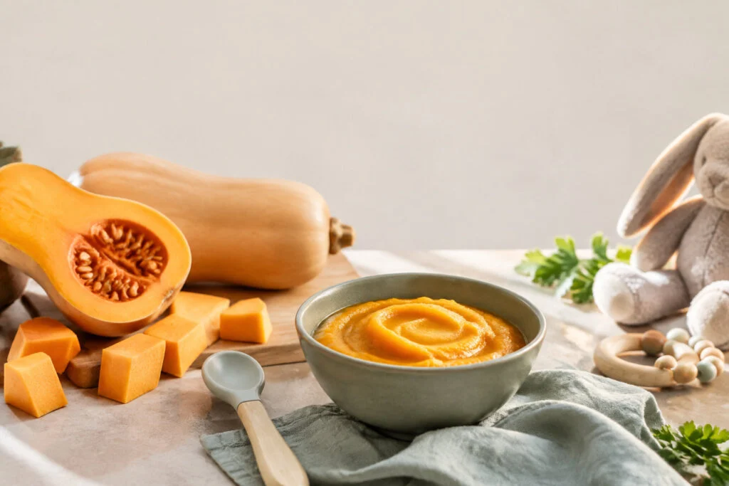 Purée de butternut pour bébé, préparez-la et conservez-la
