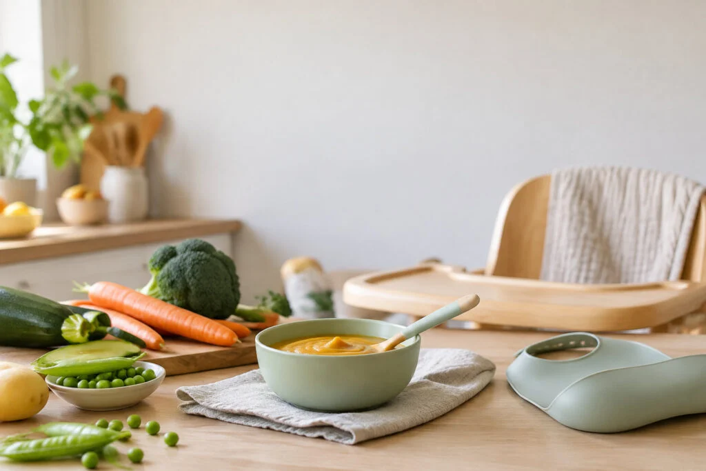 Recette DME bébé 6 mois : purées maison faciles à préparer